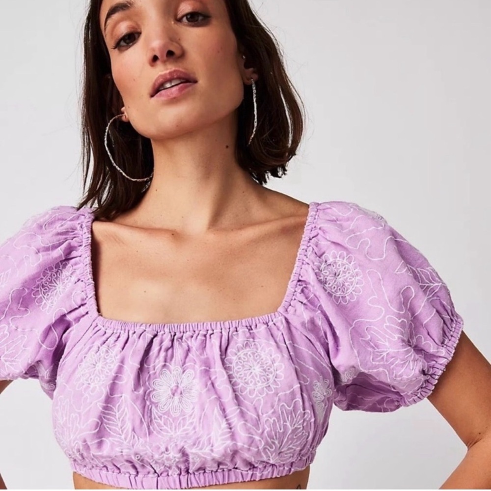 Free People lotus crop top